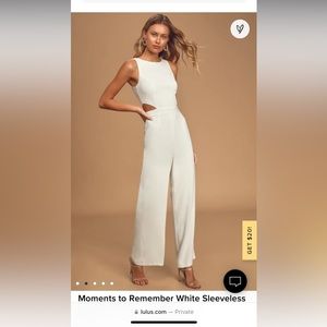 White Full Length Jumpsuit